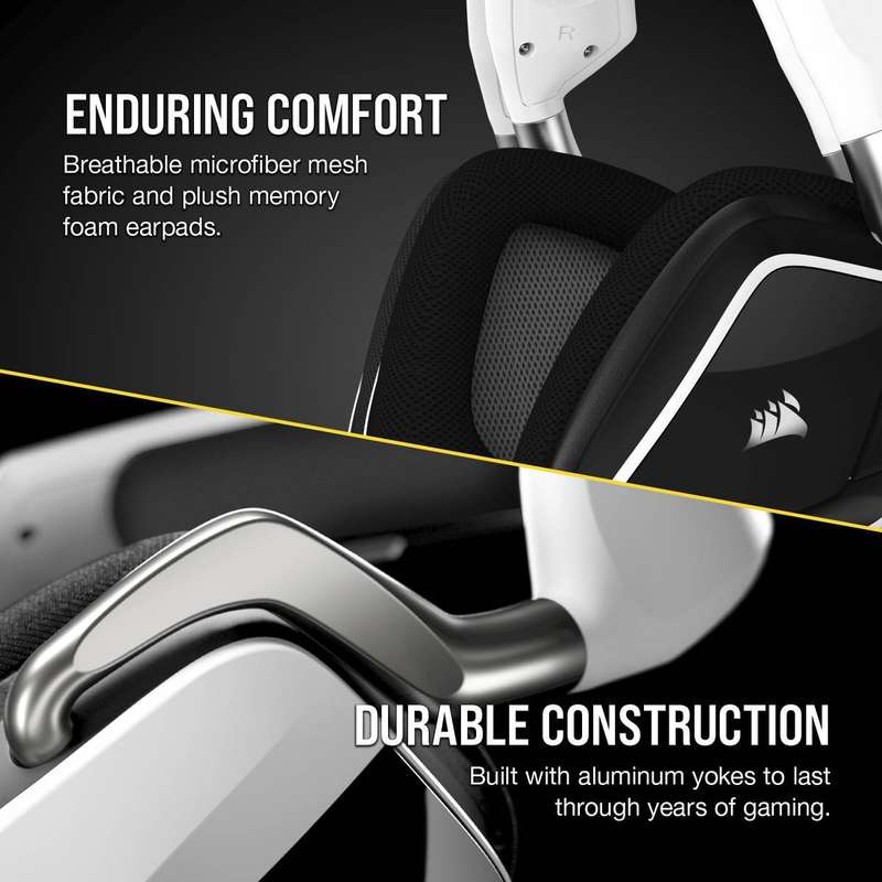 Corsair Void RGB Elite Wireless Premium Gaming Headset - White (UNBOXED DEAL)