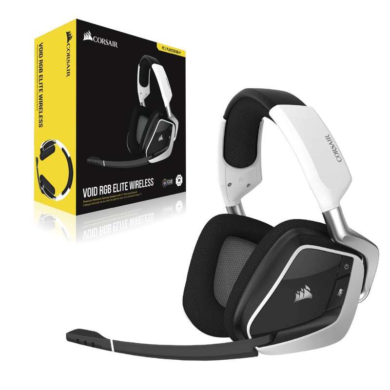 Corsair Void RGB Elite Wireless Premium Gaming Headset - White (UNBOXED DEAL)