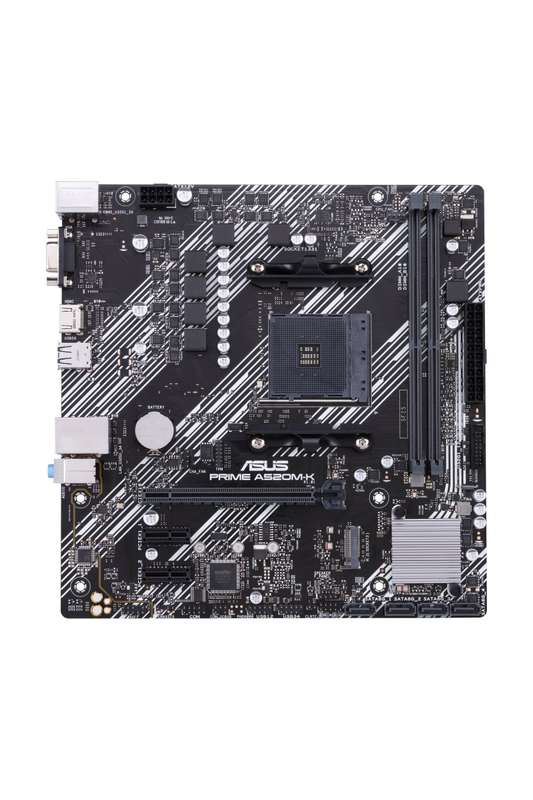 AMD A520 (Ryzen AM4) micro ATX motherboard with M.2 support; 1 Gb Ethernet; HDMI/D-Sub; SATA 6 Gb...