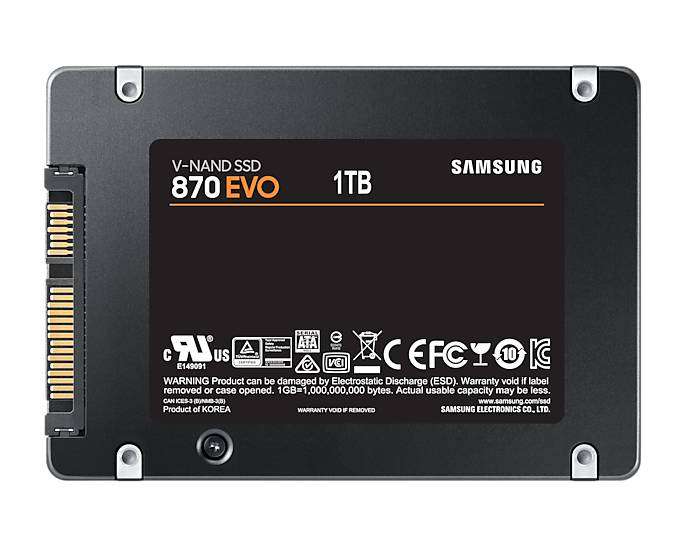 SAMSUNG 870 EVO 1TB 2;5INCH SATA SSD