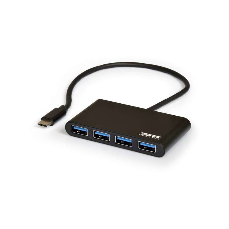 PORT PC ACCESSORIES USB HUB 4 PORTS TYPE C 2 YEAR CARRY IN WARRANTY