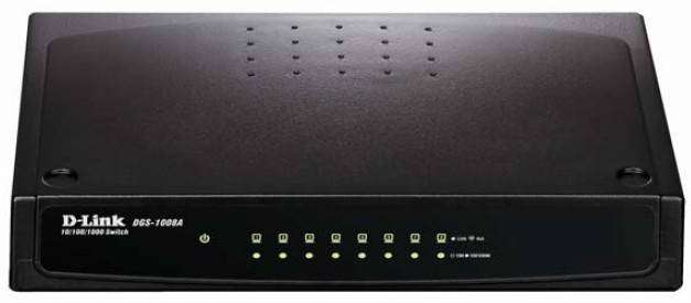 D-Link DGS-1008A 8-Port Gigabit Unmanaged Switch