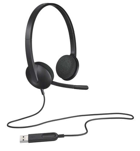 Logitech H340 USB Headset with Noise Cancelling Mic - Black