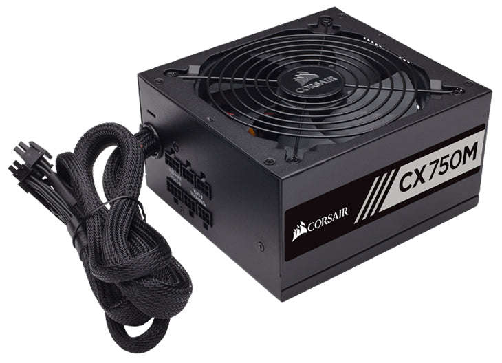 Corsair CX Series CX750M 750W 80 Plus Bronze Certified Modular ATX Power Supply / 135mm Fan / R...