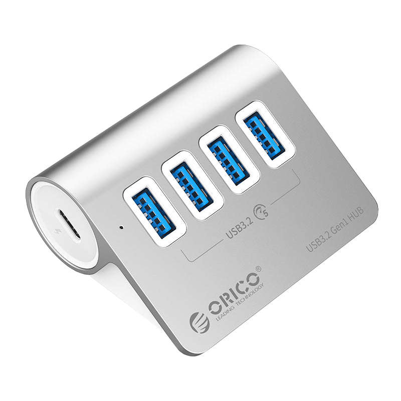 ORICO Aluminum Alloy 4 Port USB Hub | 4x USB 3.2 Type-A | Type-C