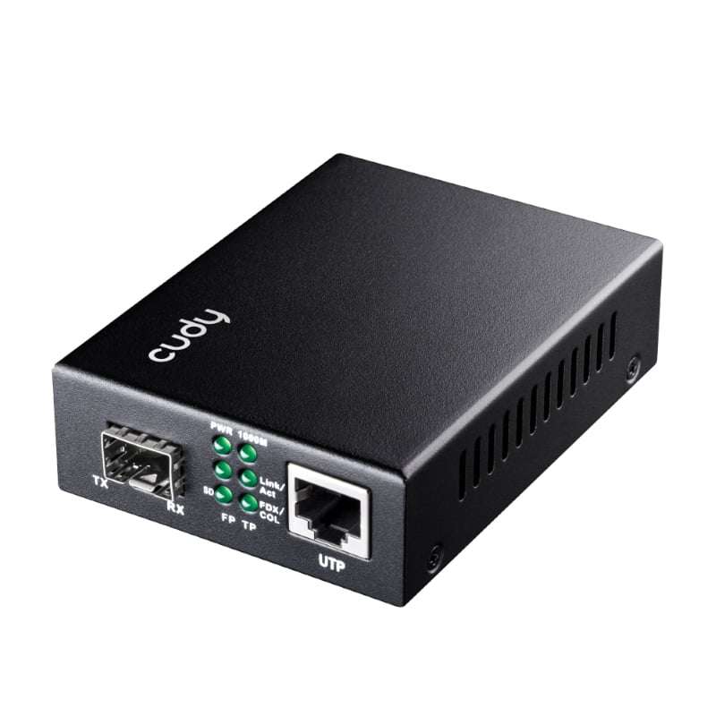10/100/1000M Fibre to Gigabit Ethernet Media Converter