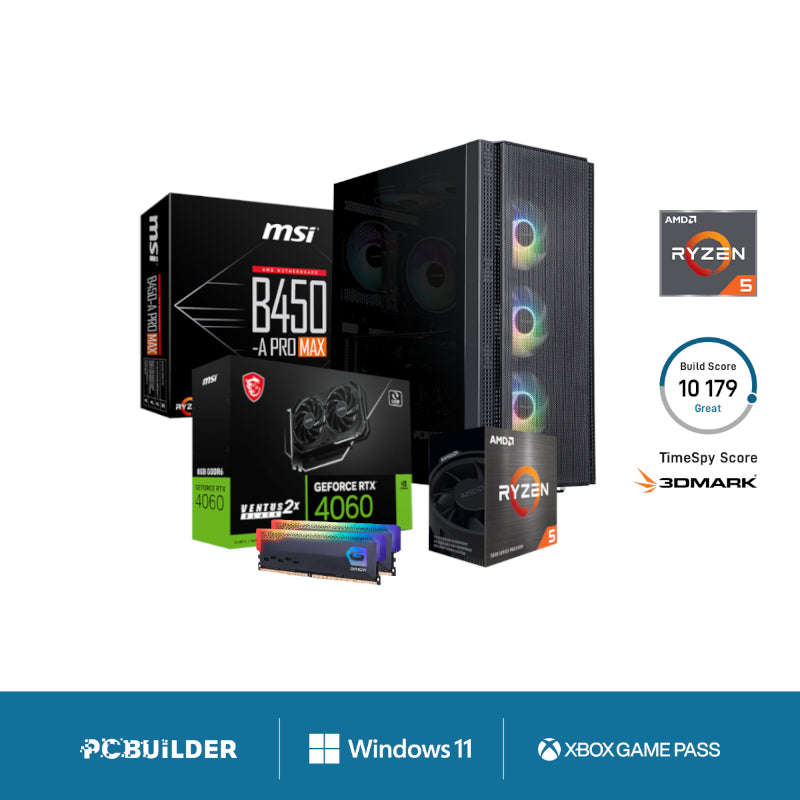 PCBUILDER 5600X RTX4060 16GB 1TB W11H