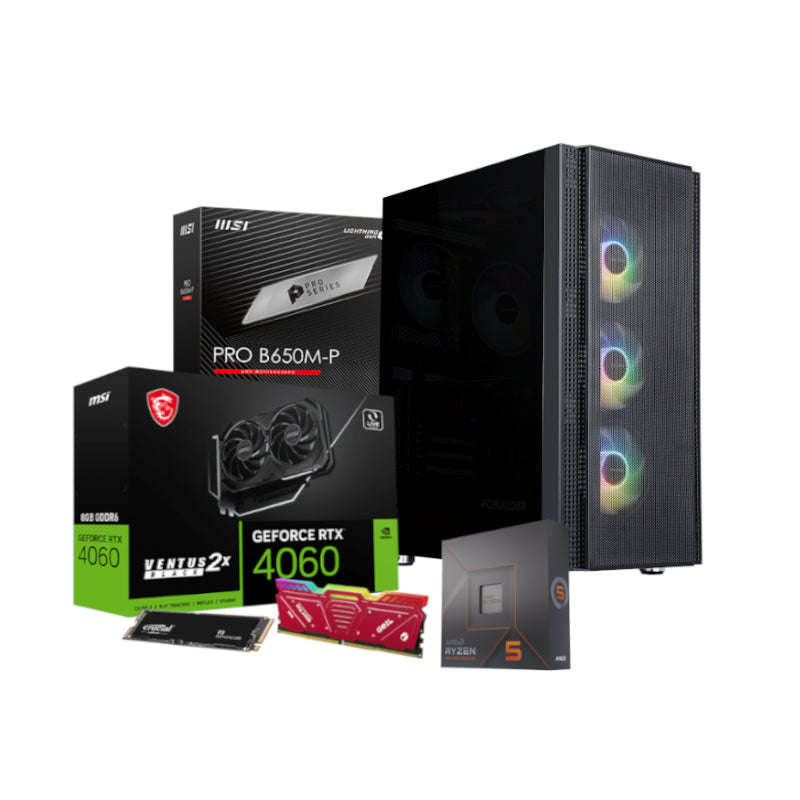PCBUIDLER 7600 RTX4060 32GB 1TB W11H