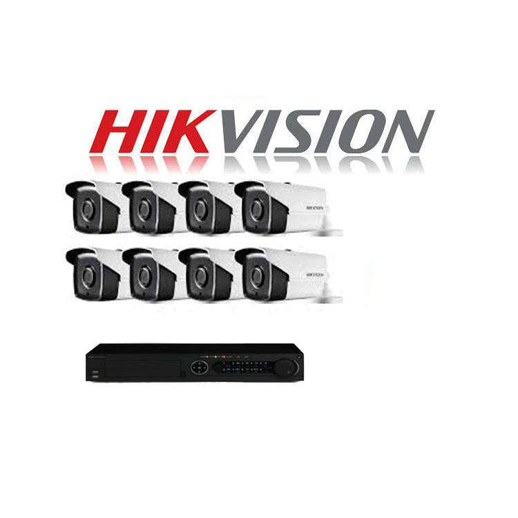 HikVision 8 Ch Turbo HD Kit - Embedded DVR - 8 x HD1080P Camera - 80M Night vision - 1TB HD - 100...