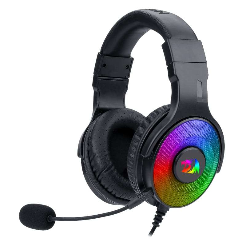 Redragon Pandora USB+3.5mm Aux | Vitrual 7.1 | RGB | In-Line Controller Gaming Headset - Black