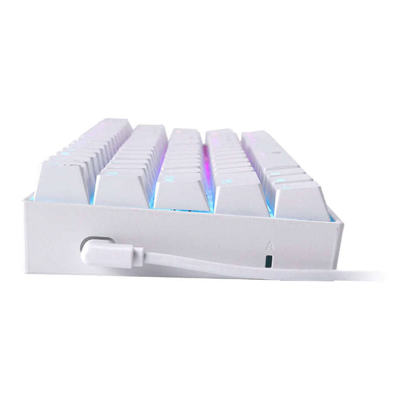 Redragon DRAGONBORN 60% RGB Mechanical Gaming Keyboard - White (UNBOXED DEAL)