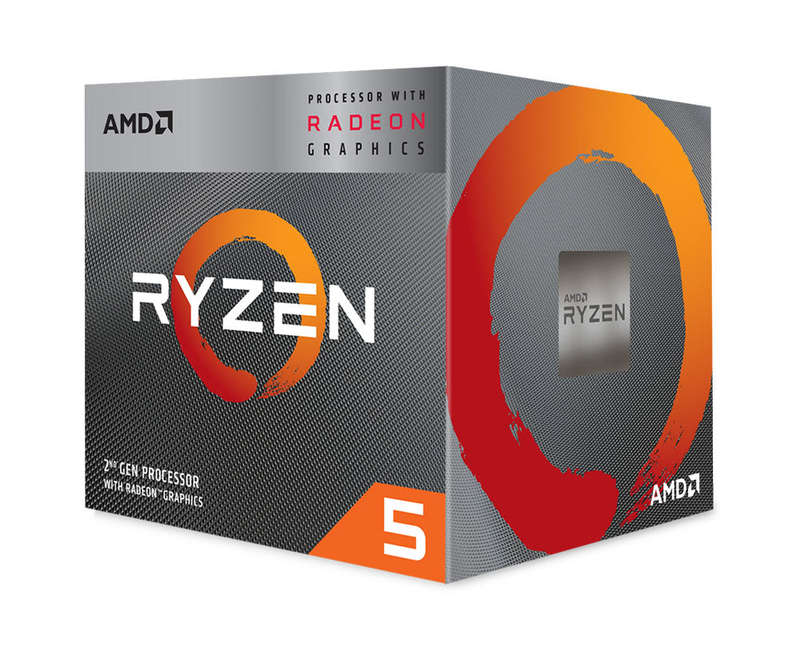 AMD RYZEN 5 3400G Processor with Radeon Vega 11 Graphics with 704 Stream Processor / Quad-Core 3....