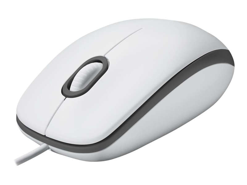 Logitech Corded Mouse M100 Black  EMEA - AKOYA HANGTAB BOX 3 Year warranty