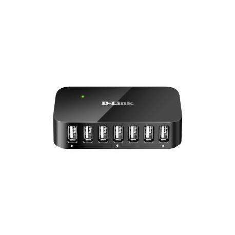 D-LINK 7 PORT USB HUB - POWERED HUB - 2 x Fastcharge ports