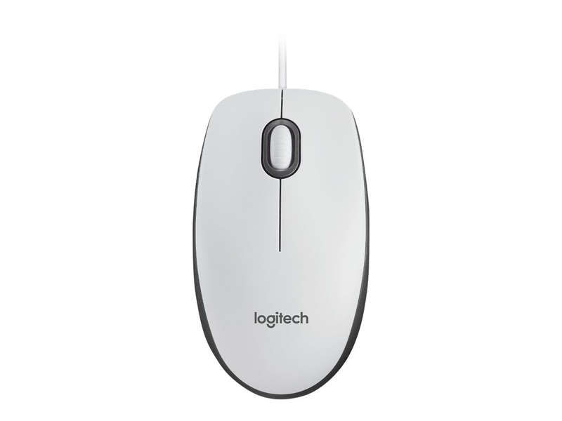 Logitech Corded Mouse M100 Black  EMEA - AKOYA HANGTAB BOX 3 Year warranty