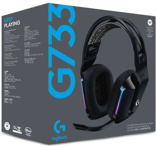 Logitech Gaming wireless RGB G733 Headset Black
