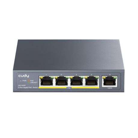 Cudy 5 Port 120W Gigabit POE Switch