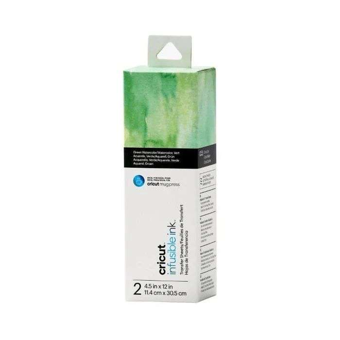 2008889: Cricut Joy Infusible Ink Transfer Sheets 2-pack (Green Watercolor)