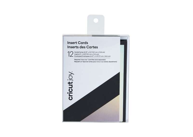 2008045 - Cricut Joy Insert Cards 12-pack (Black/Holo); .