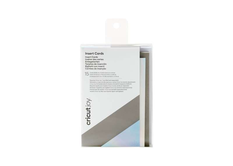 2008795 - CRICUT JOY INSERT CARDS GRY/SILVER/HOLOGRAPHIC