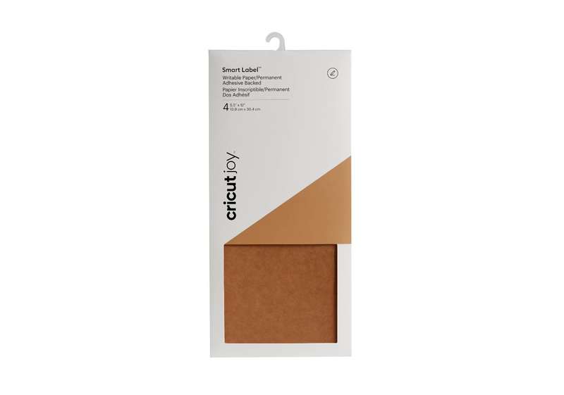 2007361; Cricut Joy Smart Labels 14x30cm 4-pack (Kraft Brown);