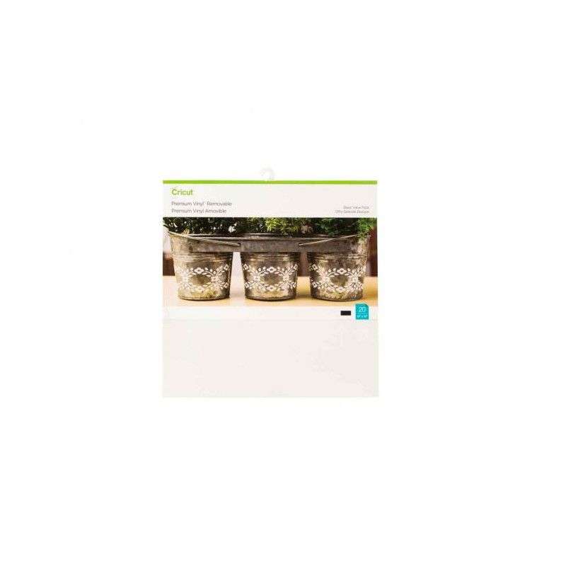 2004329 - Cricut Premium Vinyl Removable 30x30cm 20-Sheet Sampler (Basics)