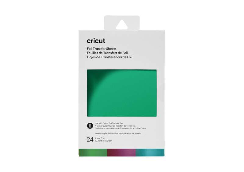 2008715 - Cricut Transfer Foil Sheets Sampler 10x15cm 24 sheets (Jewel) .