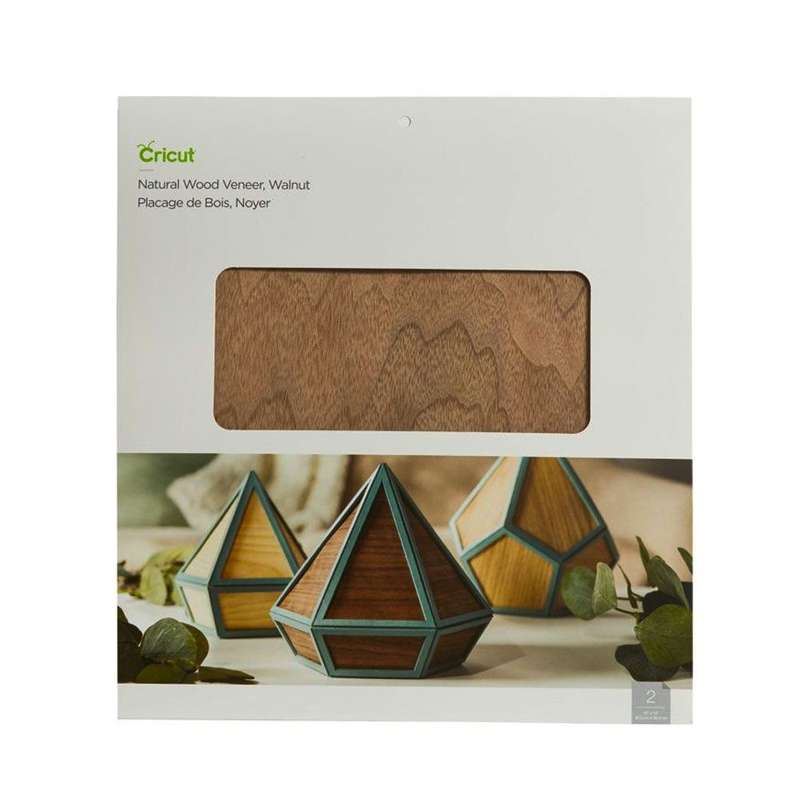 2007069: Cricut Wood Veneer Walnut 12X12; 2 sheets