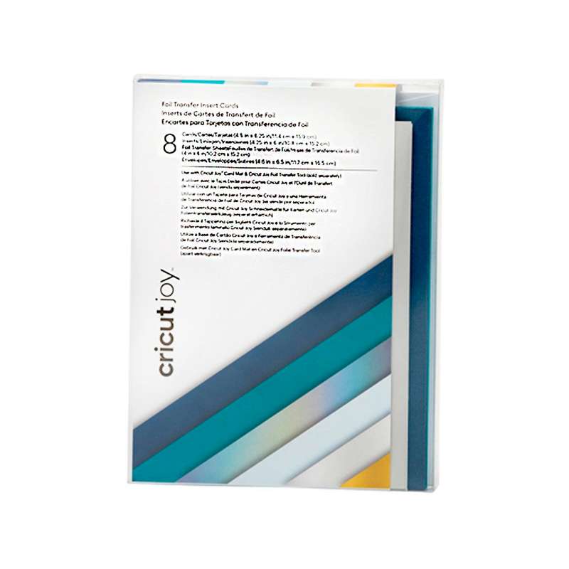 2009210 - Cricut Insert Cards Foil Blue Lagoon R30 (11;4 Cm X 15;9 Cm) 8-Pack
