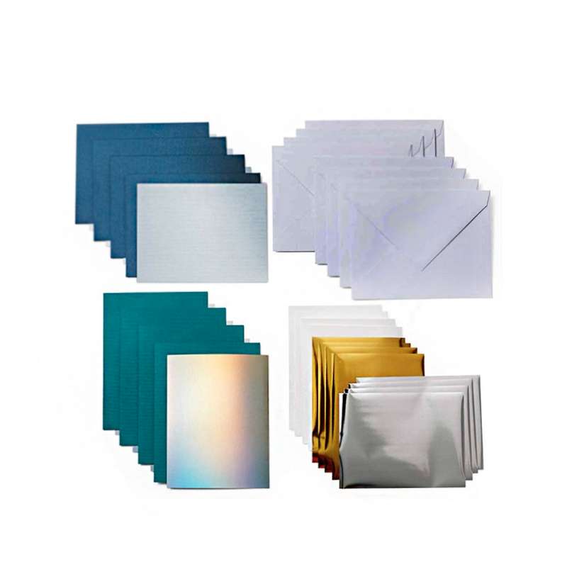 2009210 - Cricut Insert Cards Foil Blue Lagoon R30 (11;4 Cm X 15;9 Cm) 8-Pack