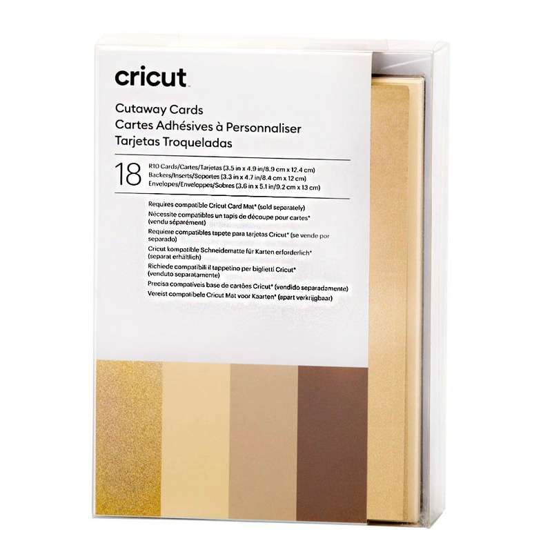 2009485 - Cricut Cut-Away Cards Neutrals R10 (8;9 Cm X 12;4 Cm) 18-Pack