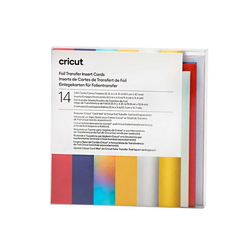 2009478 - Cricut Insert Cards Foil Celebration S40 (12;1 Cm X 12;1 Cm) 14-Pack