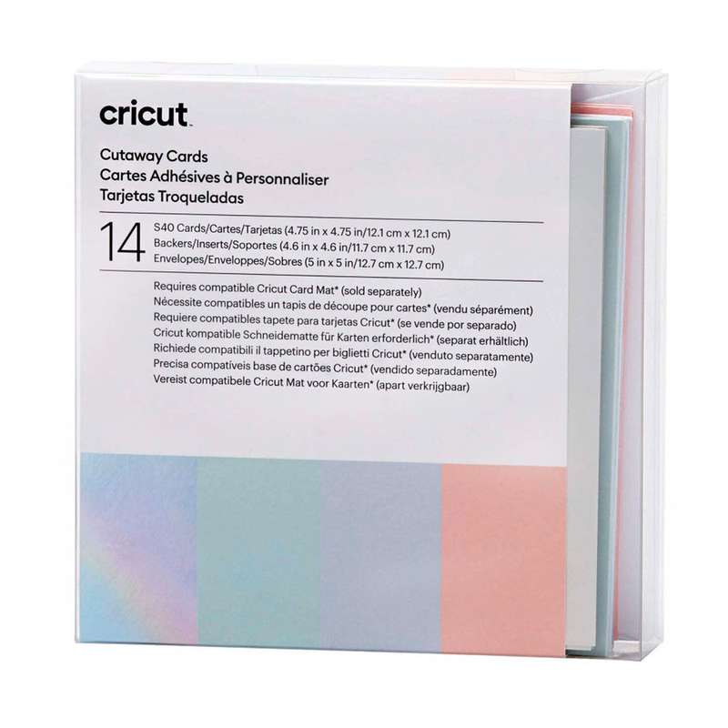 2009484 - Cricut Cut-Away Cards Pastel S40 (12;1 Cm X 12;1 Cm) 14-Pack
