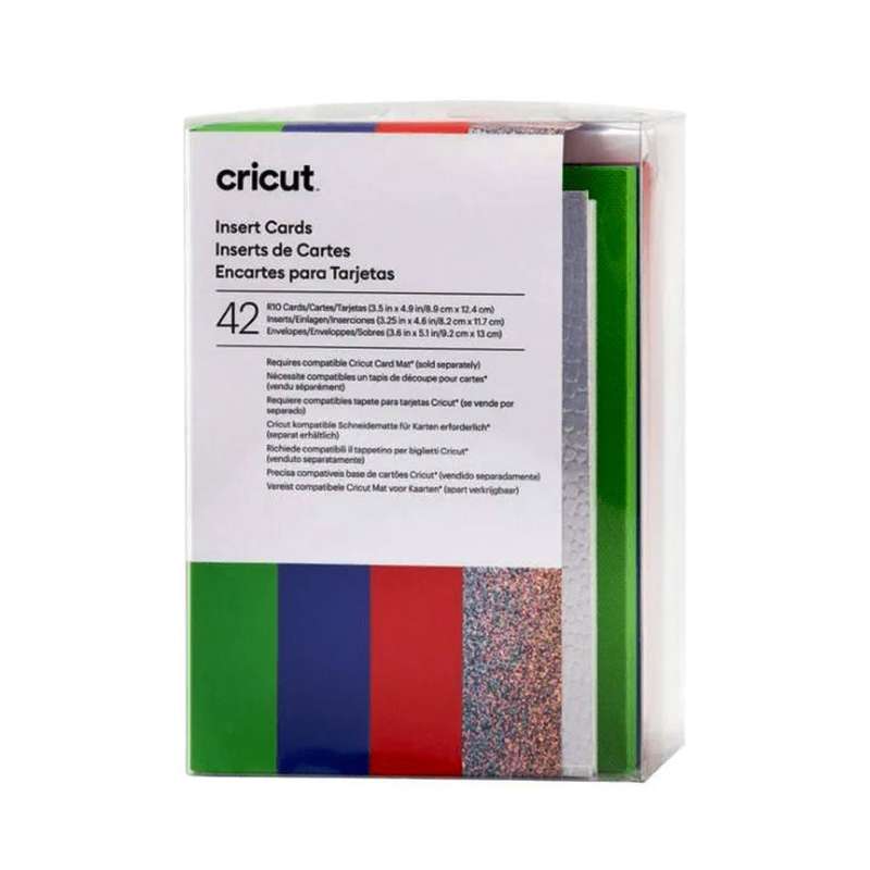 2009467 - Cricut Insert Cards Rainbow R10 (8;9 Cm X 12;4 Cm) 42-Pack