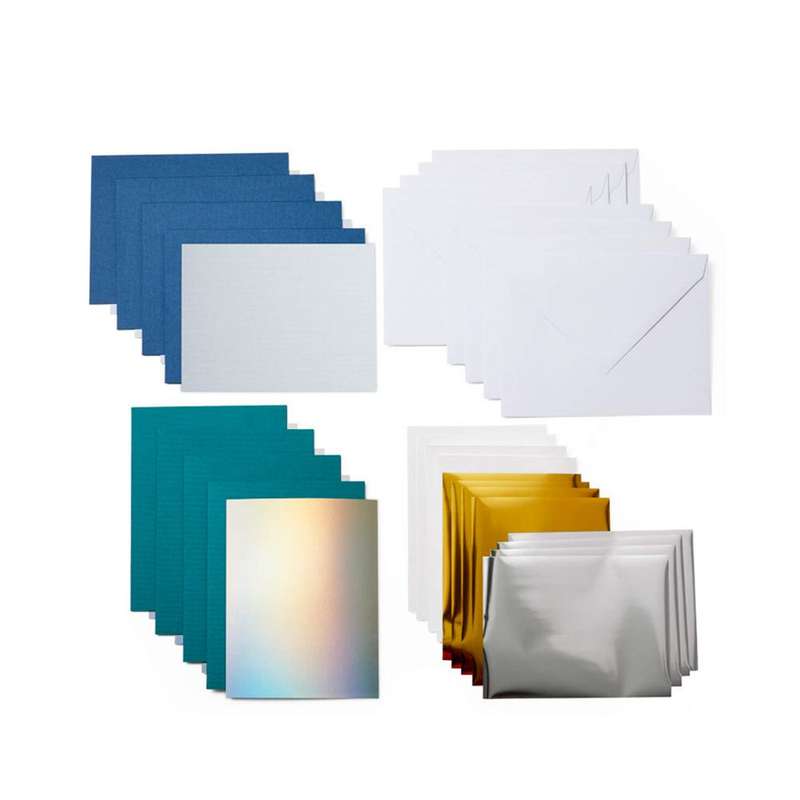 2009205 - Cricut Insert Cards Foil Blue Lagoon R20 (10;8 Cm X 14 Cm) 8-Pack
