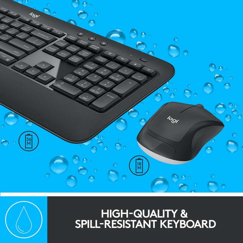 Logitech MK540 Wireless Keyboard and Mouse Combo
