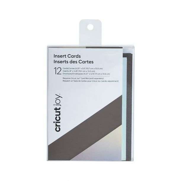 2008043 - Cricut Joy Insert Cards 12-pack (Grey/Holo); .