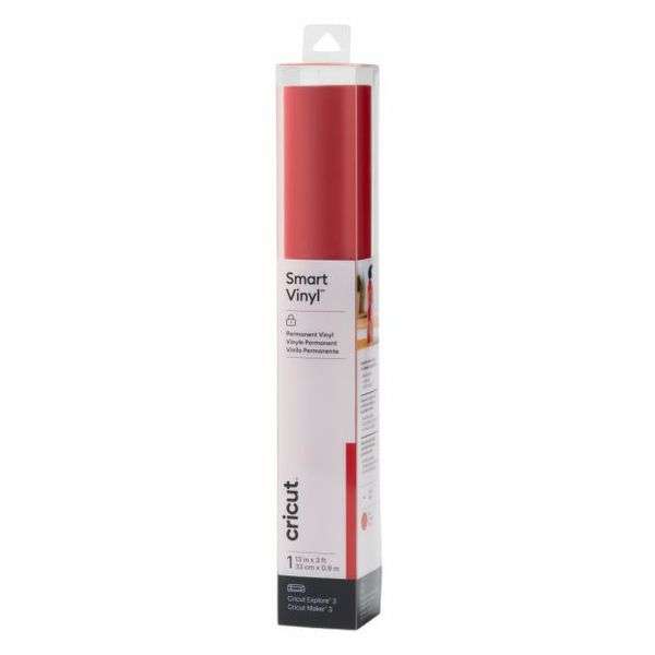 2008616: Cricut Smart Vinyl perm 33X91Cm 1 Sheet (Shimmer Red)