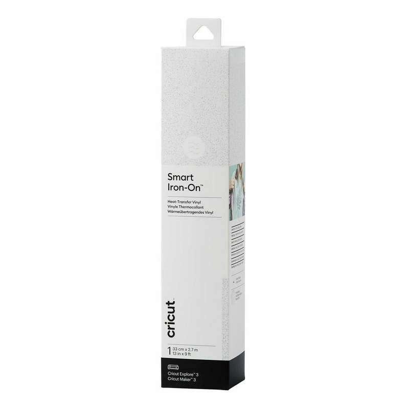 2009062: Cricut Smart Iron-on 33x273cm 1 sheet (Glitter White)