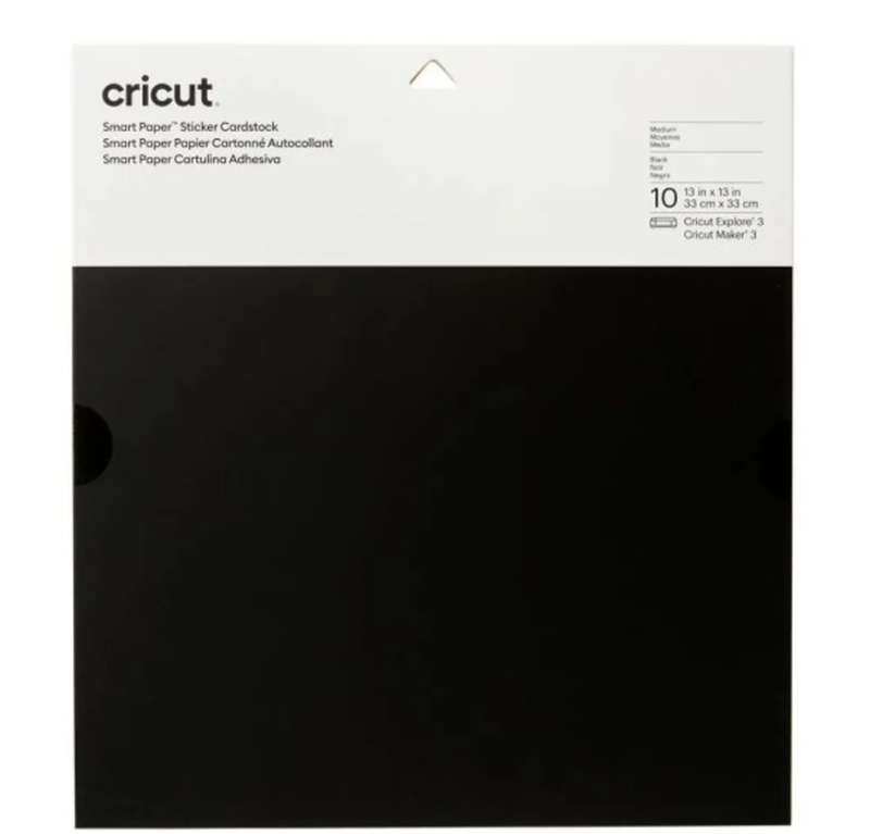 2008316 - Cricut Smart Sticker Cardstock 33x33cm 10 sheets (Black)