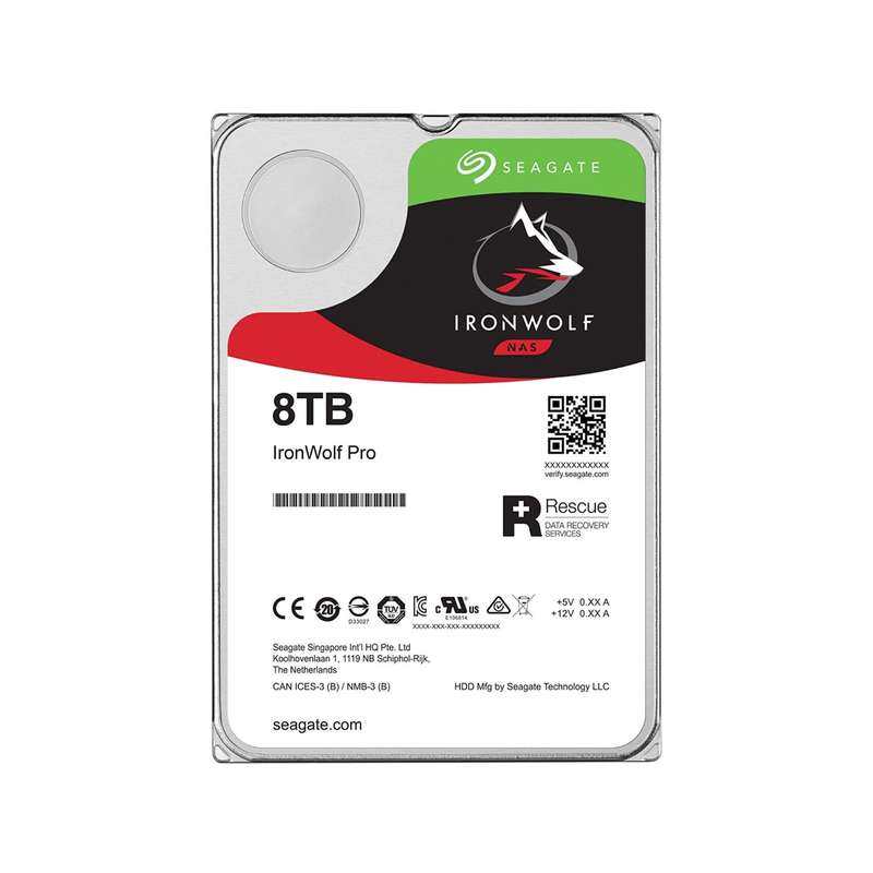 SEAGATE 8TB 3.5 IRONWOLF NAS HDD 256MB CACHE