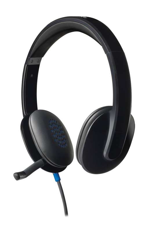 Logitech Headset H540 USB Headset Laser Tuned Drivers Comfortable Padding On Ear Audio Controls  ...