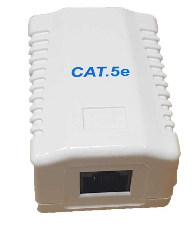 RCT- CAT5 WALLBOX SINGLE PORT