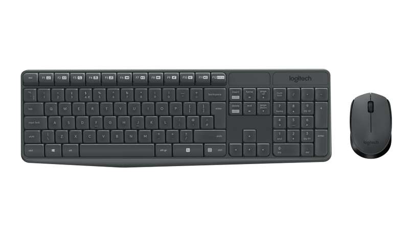 Logitech MK235 Wireless Mouse & Keyboard Combo - Black