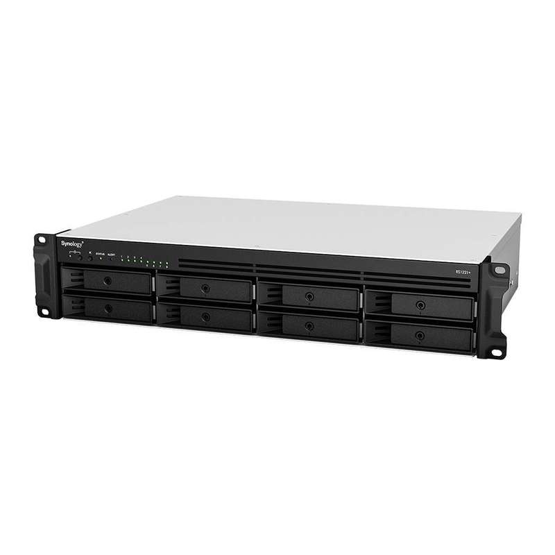 RackStation 8-bay (up to 12-bay); AMD Ryzen V1500B 2.4Ghz; 4GB RAM (Up to 32GB); 4 x GbE LAN; 2x ...