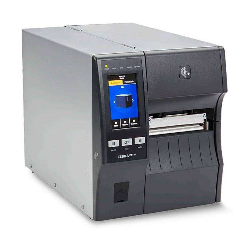 TT Printer ZT411; 4''; 203 dpi; Euro and UK cord; Serial; USB; 10/100 Ethernet; Bluetooth 4.1/MFi...