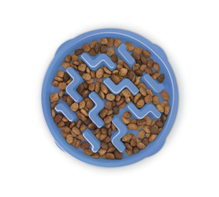 Outward Hound Fun Feeder Notch Blue - Large