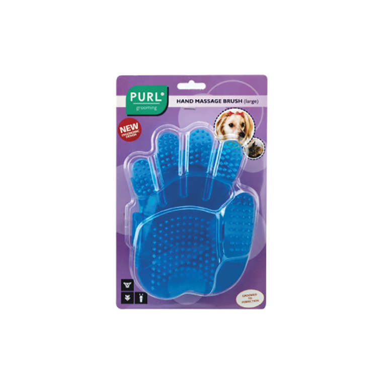 Purl Hand Massage Brush for pets - small