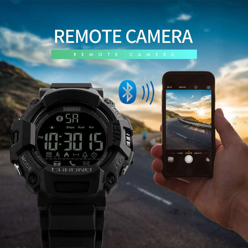 SKMEI 1249 Waterproof  Alarm Bluetooth Sports Watch