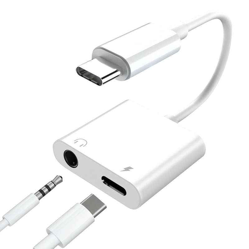 Moxom MX-AX19 Type C To 3.5mm + Charge Adapter